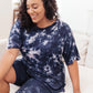 Tidal Wave Top in Navy