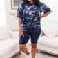 Tidal Wave Top in Navy