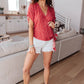 Tie A Bow Top In Red