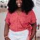 Tie A Bow Top In Red