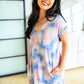Tie Dye T-Shirt Dress In Pink