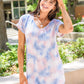 Tie Dye T-Shirt Dress In Pink