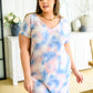 Tie Dye T-Shirt Dress In Pink