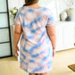 Tie Dye T-Shirt Dress In Pink