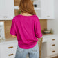 Tied Up With a Bow Top in Magenta