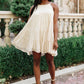 Tiered Halter Dress in Natural