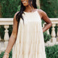 Tiered Halter Dress in Natural