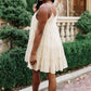 Tiered Halter Dress in Natural