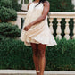 Tiered Halter Dress in Natural