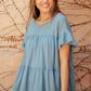 Tiered Top in Denim