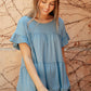Tiered Top in Denim