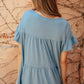 Tiered Top in Denim