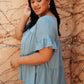 Tiered Top in Denim
