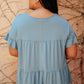 Tiered Top in Denim