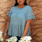 Tiered Top in Denim