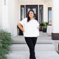 Tiered Top in White
