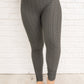 Let's Go Textured Leggings in Charcoal