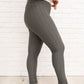Let's Go Textured Leggings in Charcoal