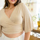 Tiny Dancer Wrapped Cropped Cardigan