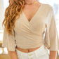 Tiny Dancer Wrapped Cropped Cardigan