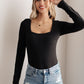Too Good to Be True Bodysuit in Black