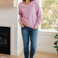 Totally Verified Long Sleeve V-Neck Top