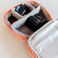 Travel Cord Organizer Case in Pink