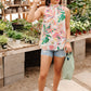 Tropical Rain Sleeveless Top