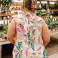 Tropical Rain Sleeveless Top