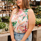 Tropical Rain Sleeveless Top