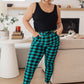Your New Favorite Joggers in Teal Check