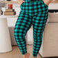 Your New Favorite Joggers in Teal Check
