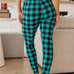 Your New Favorite Joggers in Teal Check