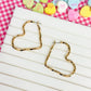 PREORDER: Twisted Heart Hoop Earrings in Two Colors