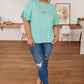 Twisted Luck Top in Mint
