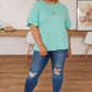 Twisted Luck Top in Mint