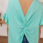Twisted Luck Top in Mint