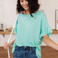 Twisted Luck Top in Mint