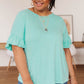 Twisted Luck Top in Mint
