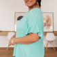 Twisted Luck Top in Mint