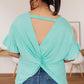 Twisted Luck Top in Mint