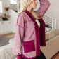 Two Hearts Jacket In Plum