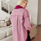 RACK SALE Two Hearts Jacket In Plum - MEDIUM
