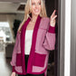 Two Hearts Jacket In Plum