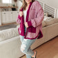 Two Hearts Jacket In Plum