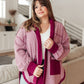 RACK SALE Two Hearts Jacket In Plum - MEDIUM