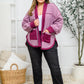 Two Hearts Jacket In Plum