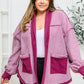 Two Hearts Jacket In Plum