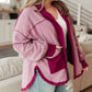 Two Hearts Jacket In Plum