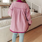 Two Hearts Jacket In Plum